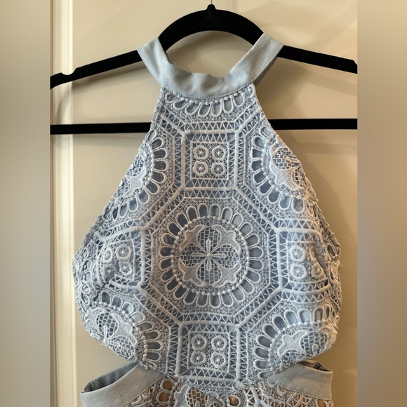 Hello Molly No Hesitation Dress - Baby Blue & Nude - Picture 8 of 14